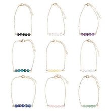 Charger l'image dans la galerie, Lot de 9 bracelets à chaîne en perles de cristal