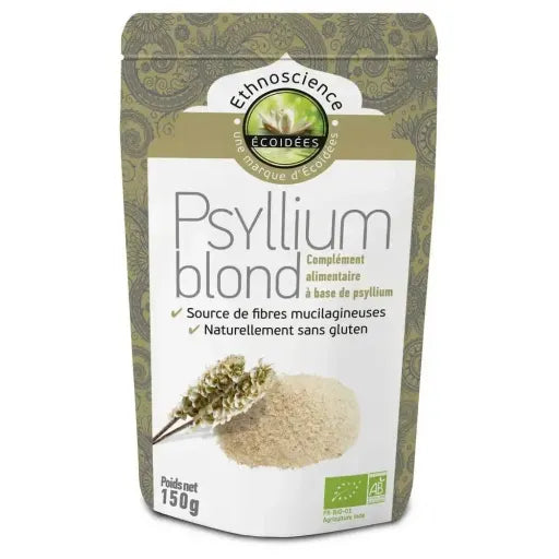 Psyllium blond en poudre bio - Ecoidées - 150g