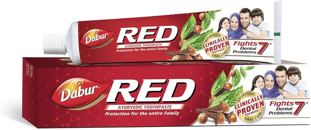 Dentifrice RED - Fights 7 Dental Problems - Dabur - 100g