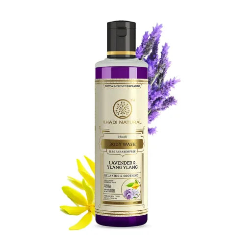 Khadi Natural Lavender & Ylang Ylang Body Wash - Sls & Paraben Free-210 ml