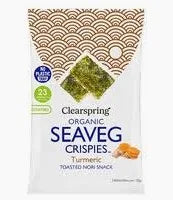 Organic seaveg crispies ginger - 4g