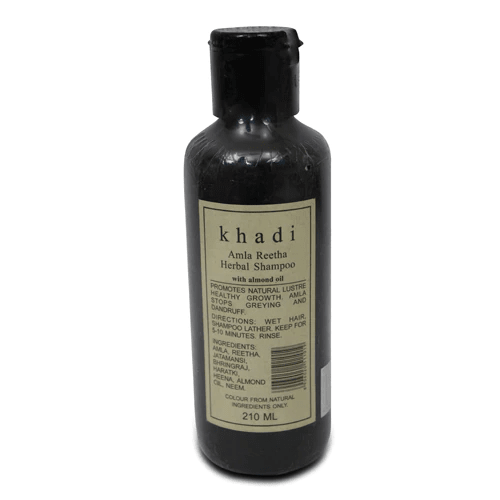 Shampoing Amla, Reetah et Huile d'Amande - Khadi Cosmetics - 210mL