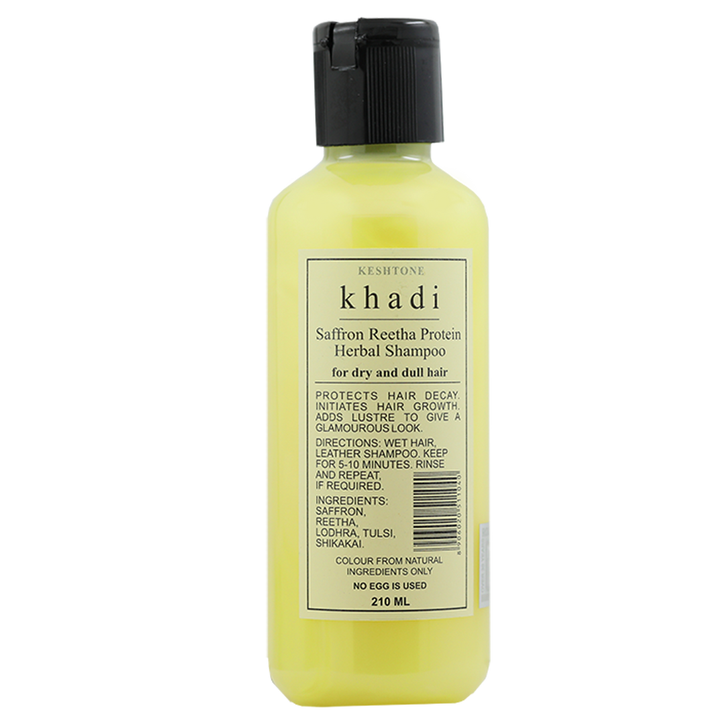 Shampoing Safran et Protéine de Reetha - Khadi Cosmetics - 210mL